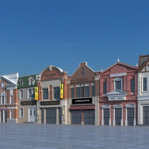 沿街商铺3D模型